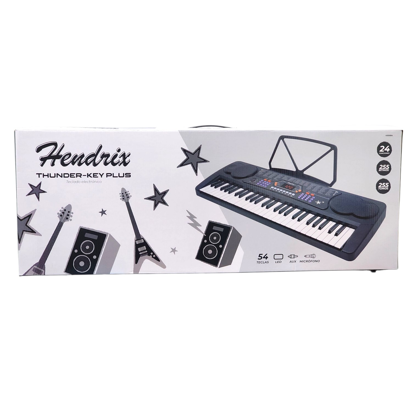 Teclado Elect Musical 54 teclas HX0084 + Micrófono Hendrix 6