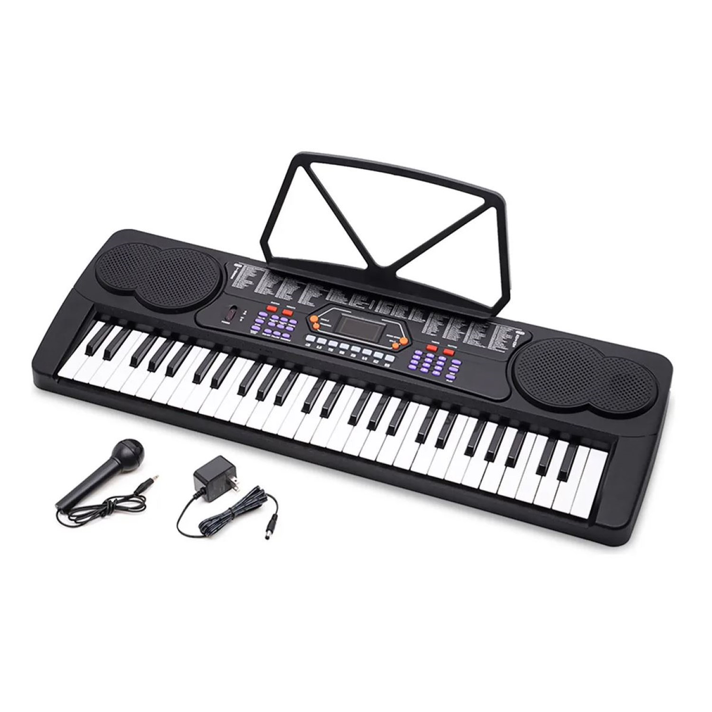 Teclado Elect Musical 54 teclas HX0084 + Micrófono Hendrix 8