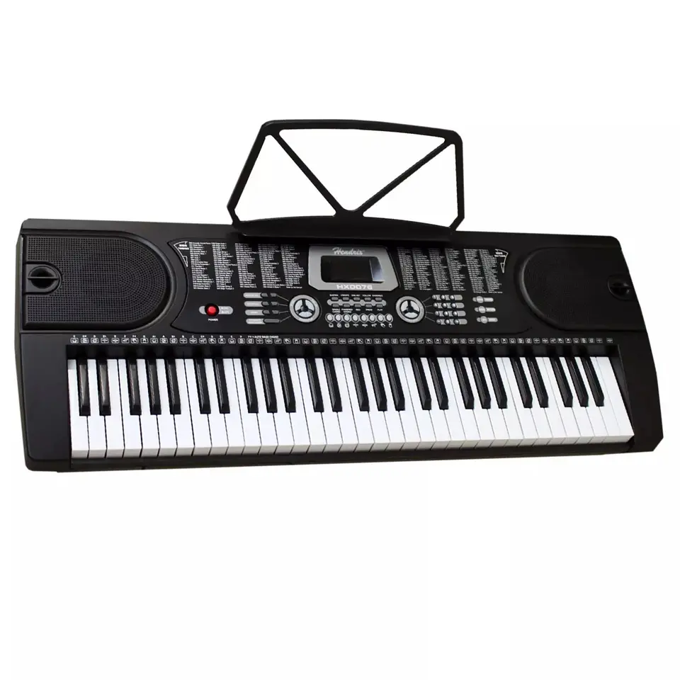 Teclado Elect Musical 61 teclas HX0076 + Micrófono Hendrix 1