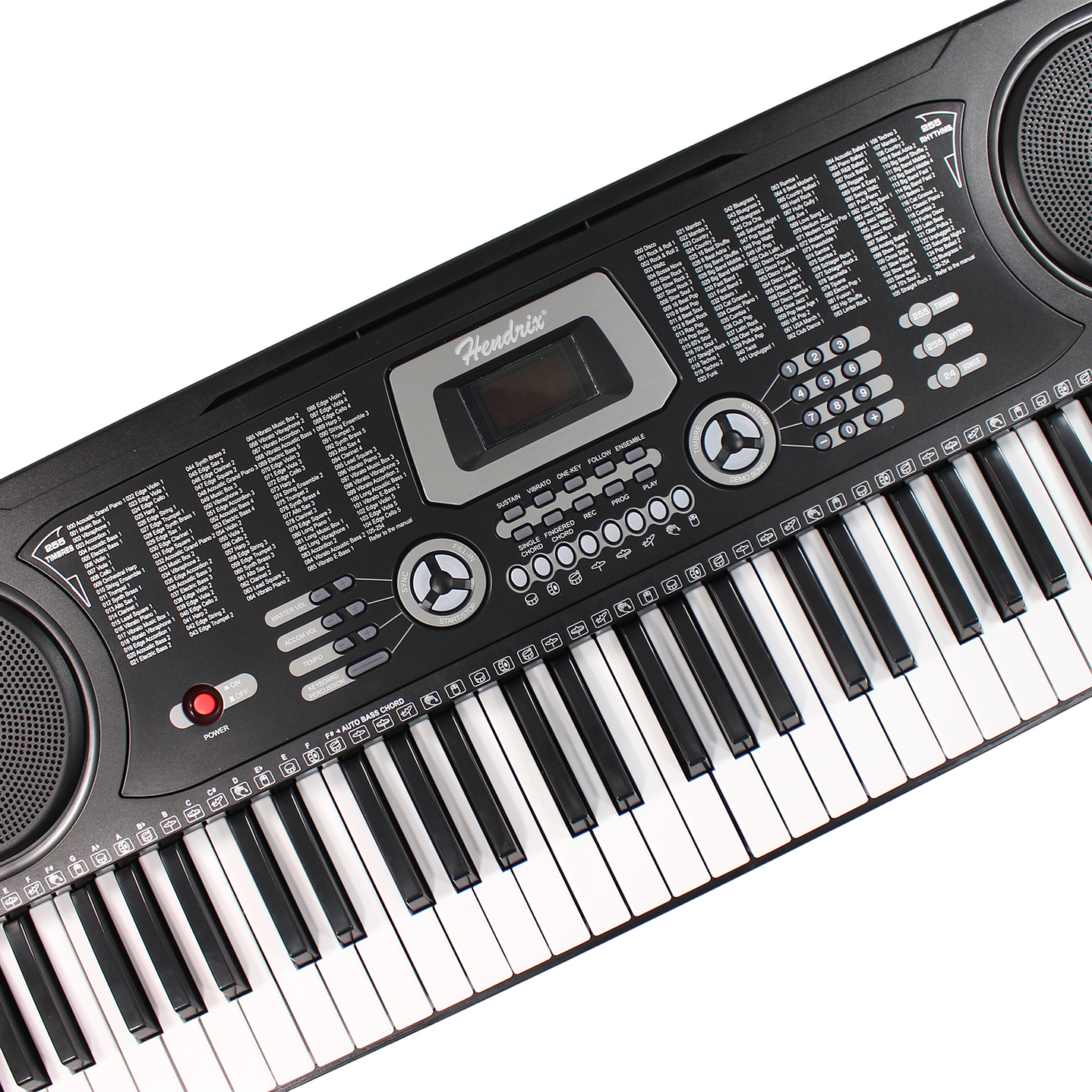 Teclado Elect Musical 61 teclas HX0076 + Micrófono Hendrix 8