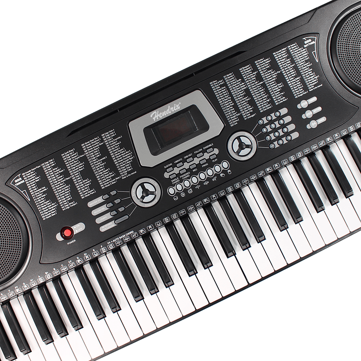Teclado Elect Musical 61 teclas HX0076 + Micrófono Hendrix 8