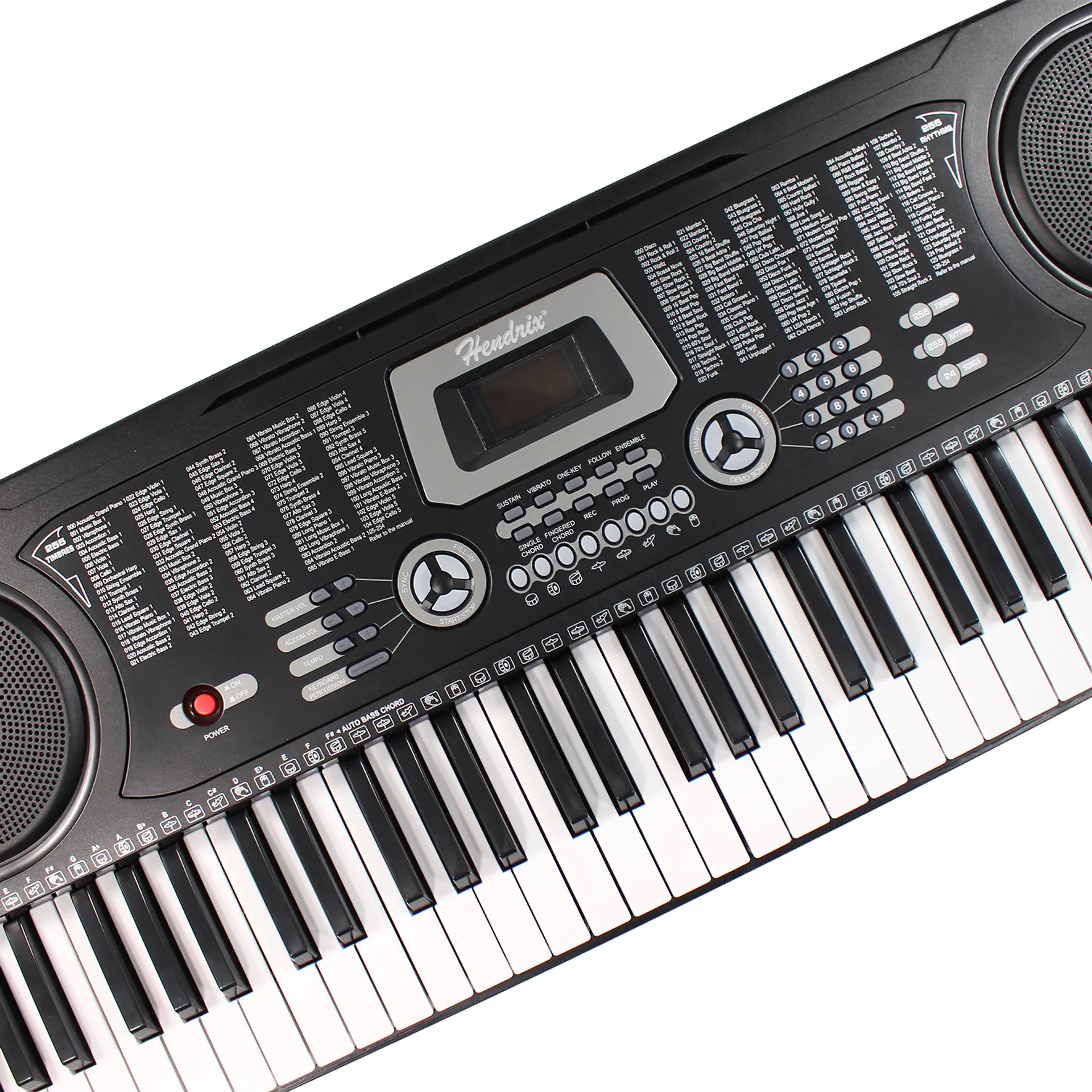 Teclado Elect Musical 61 teclas HX0076 + Micrófono Hendrix 8