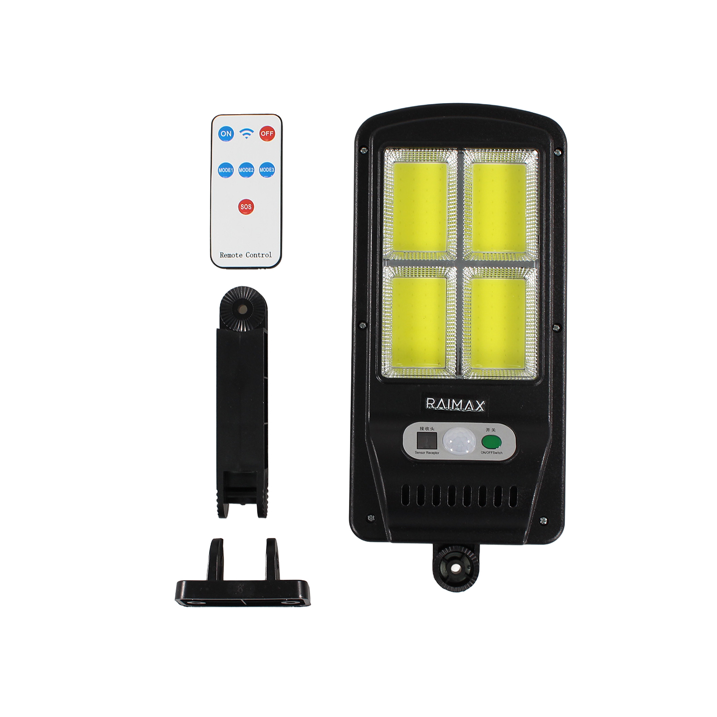 Foco Solar 50W con Sensor 4 Paneles LED IP65 RM0011 Raimax 1