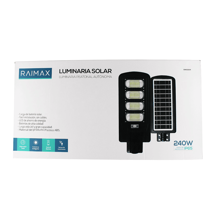 Foco Solar 240W LED IP65 con Sensor y Control RM0004 Raimax 4