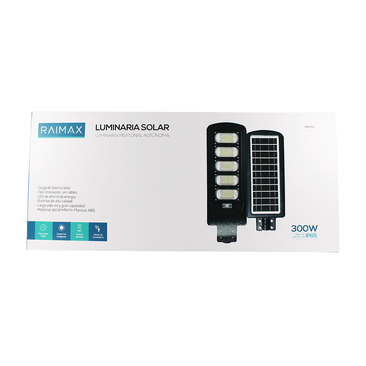 Foco Solar 300W LED IP65 con Sensor y Control RM0005 Raimax 3