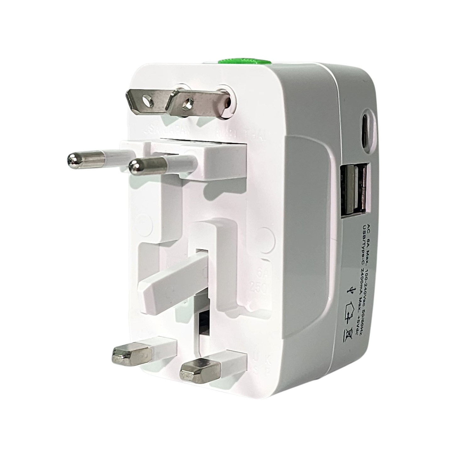 Adaptador Enchufe Universal Viaje VoltWorld TL777 Tecnolab 3