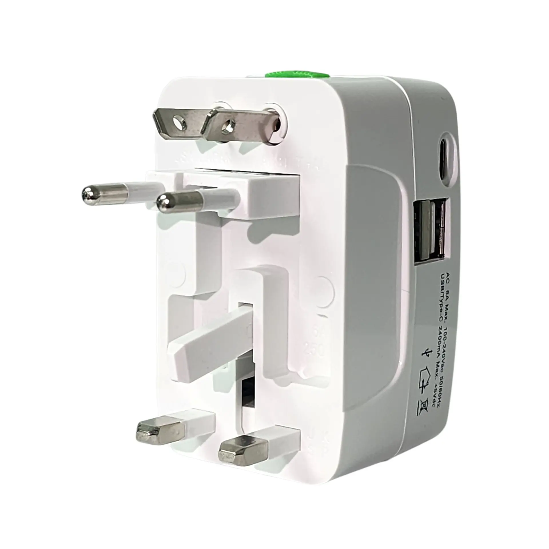 Adaptador Enchufe Universal Viaje VoltWorld TL777 Tecnolab 3