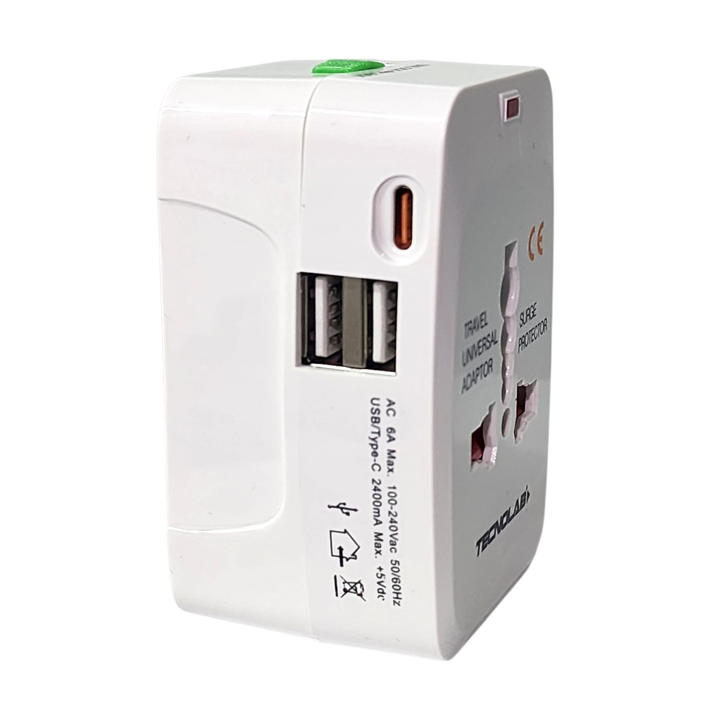 Adaptador Enchufe Universal Viaje VoltWorld TL777 Tecnolab 4