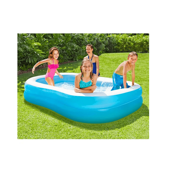 Piscina Inflable Rectangular 201cm 2 Anillos DBG1728 Dblue 2
