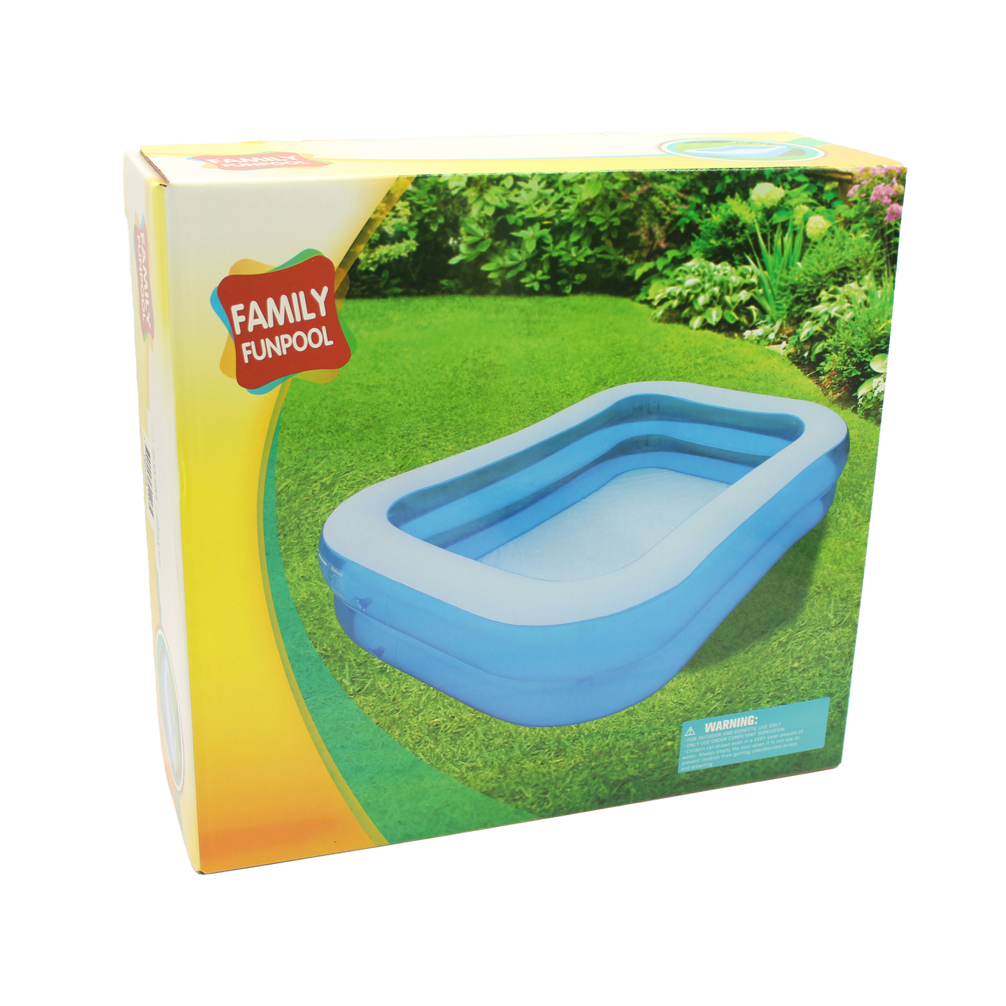 Piscina Inflable Rectangular 201cm 2 Anillos DBG1728 Dblue 3