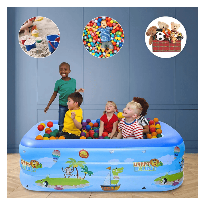 Piscina Inflable 115cm con 3 Anillos Diseños DBG1727 Dblue 3