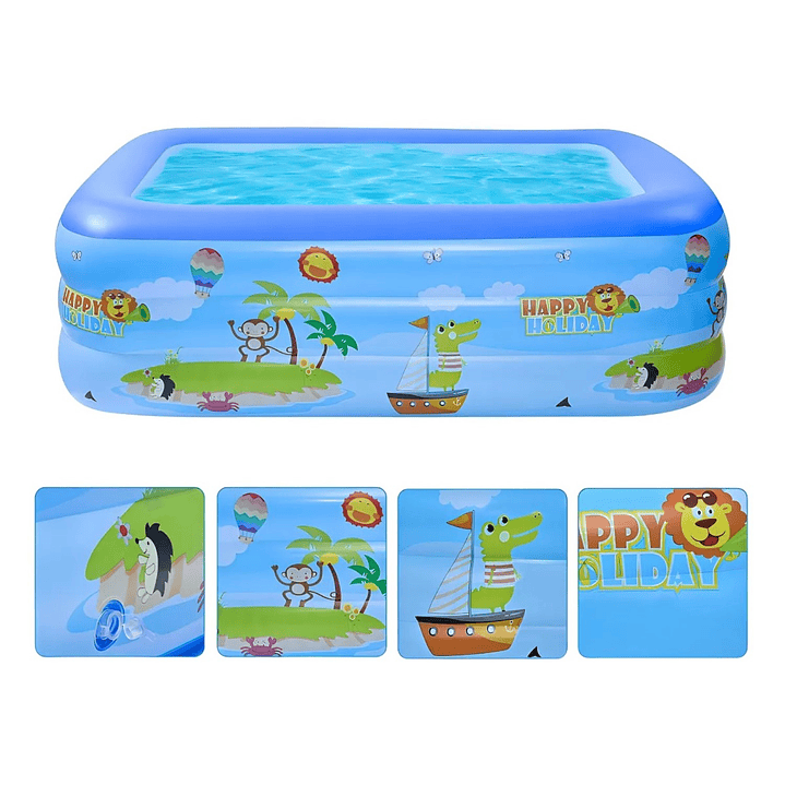 Piscina Inflable 115cm con 3 Anillos Diseños DBG1727 Dblue 4