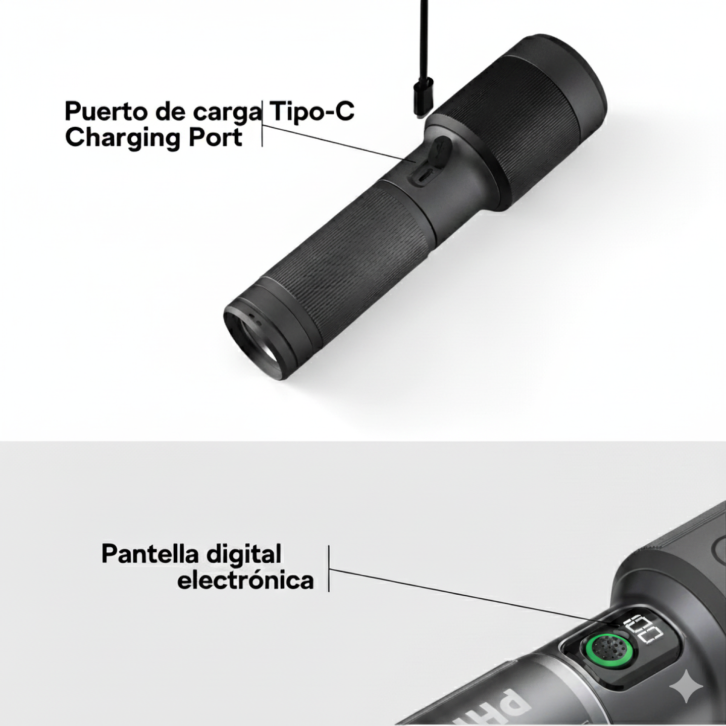 Linterna LED Recargable 2300lm 60W SFL5101 Philips 4