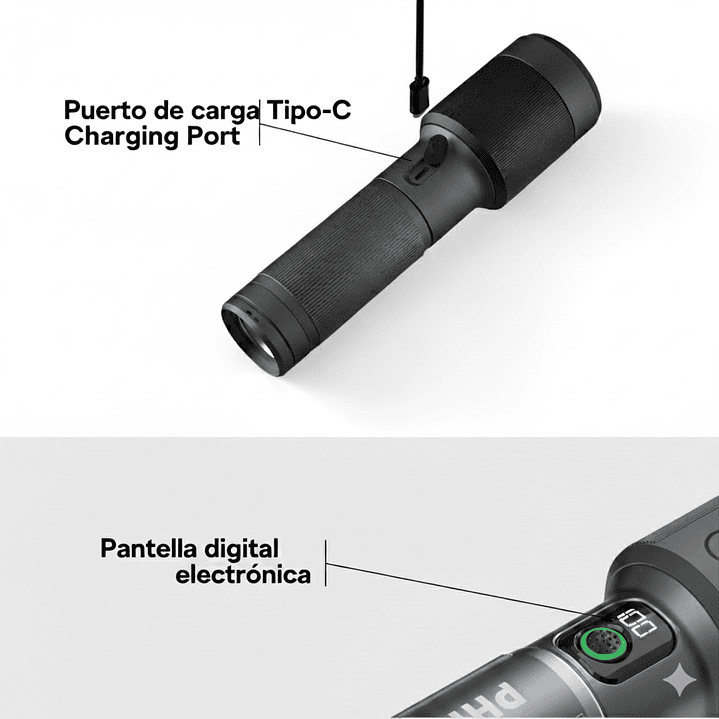 Linterna LED Recargable 2300lm 60W SFL5101 Philips 4
