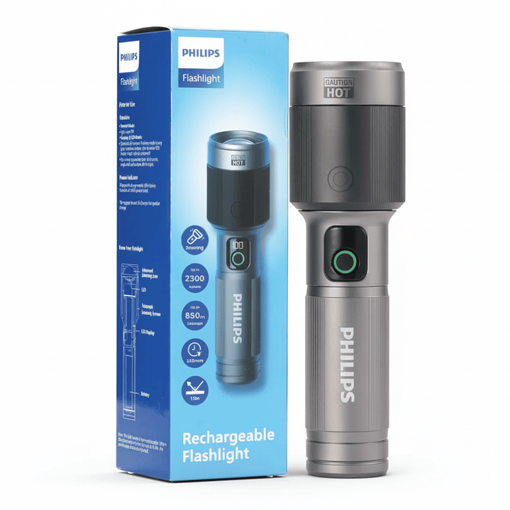 Linterna LED Recargable 2300lm 60W SFL5101 Philips 5