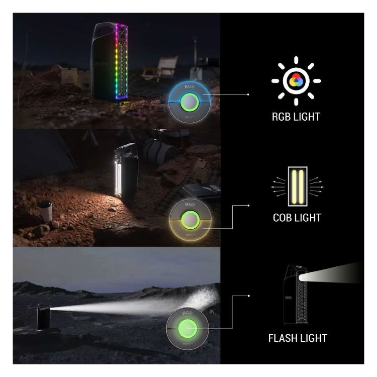 Linterna Recargable 1000lm LED 10W SFL3402 Philips 3
