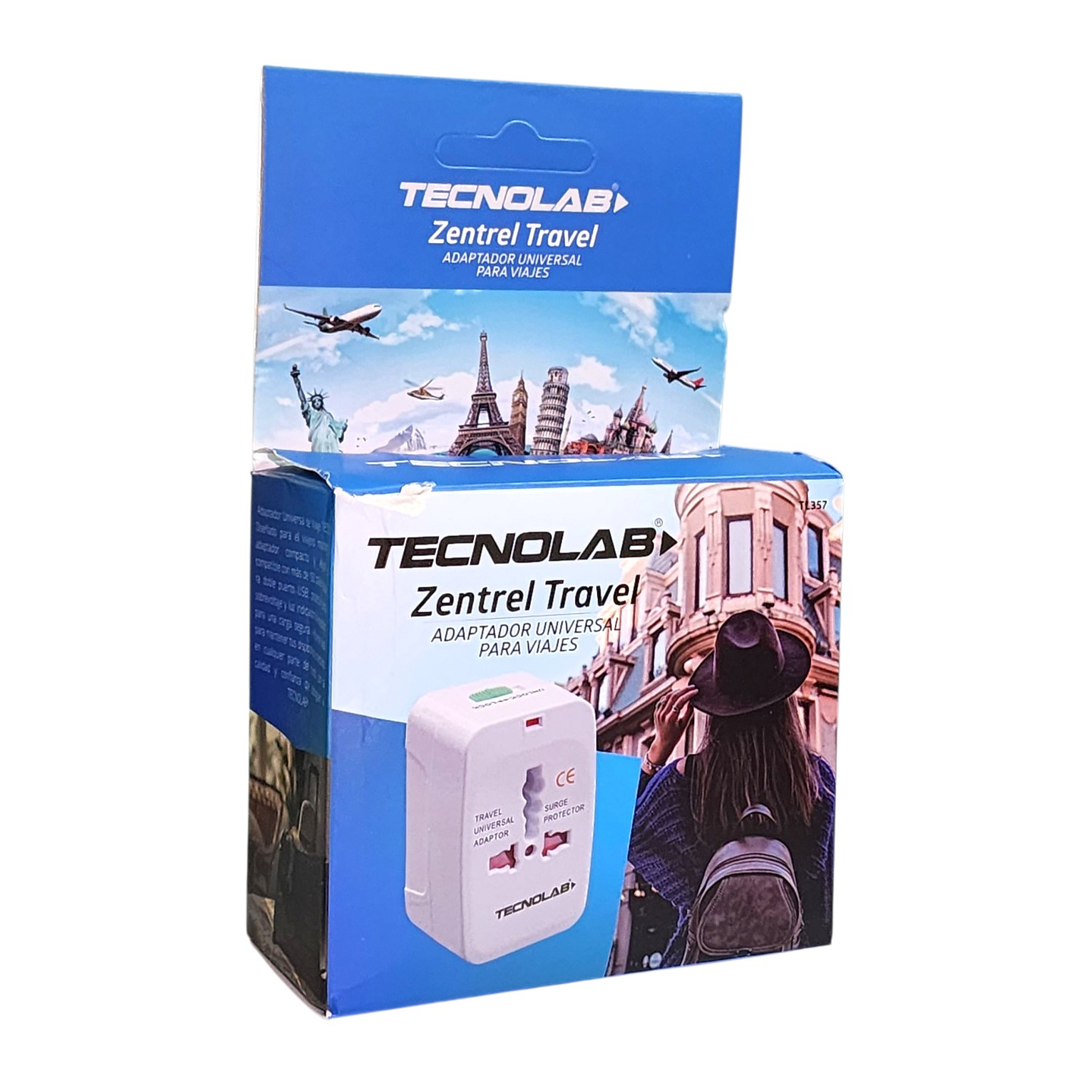 Adaptador Universal De Viaje Zentrel Travel Tl357 Tecnolab 6