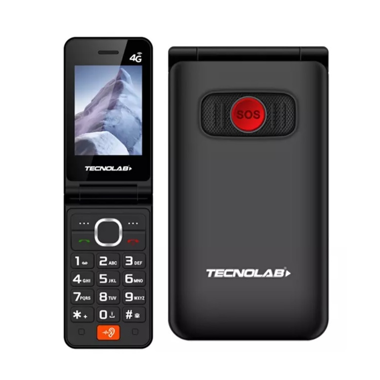 Celular Senior 4G Doble Pantalla BT TL705BK Tecnolab Negro 6
