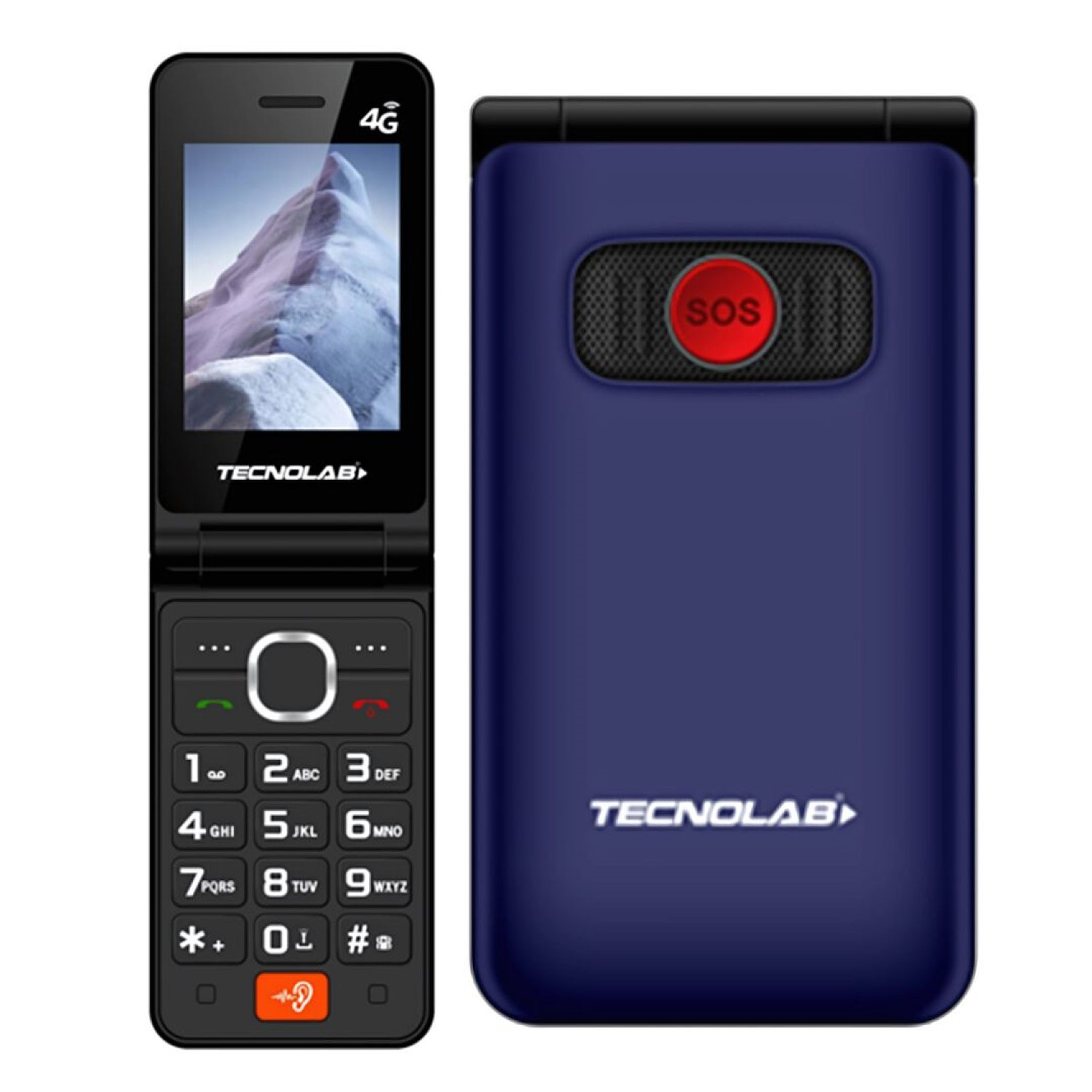 Celular Senior 4G Doble Pantalla BT TL705BL Tecnolab Azul 4