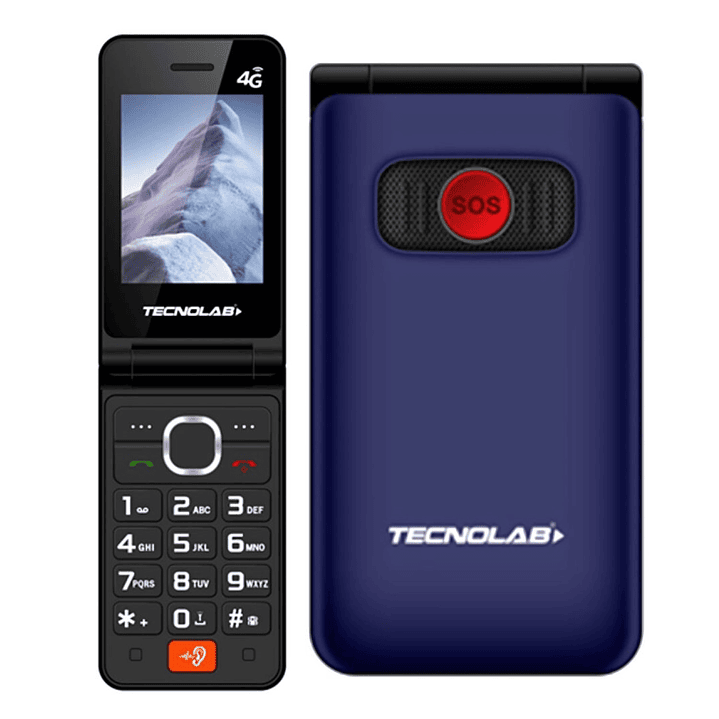 Celular Senior 4G Doble Pantalla BT TL705BL Tecnolab Azul 4