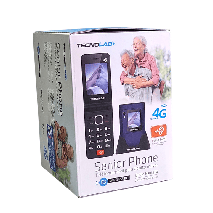 Celular Senior 4G Doble Pantalla BT TL705BL Tecnolab Azul 7