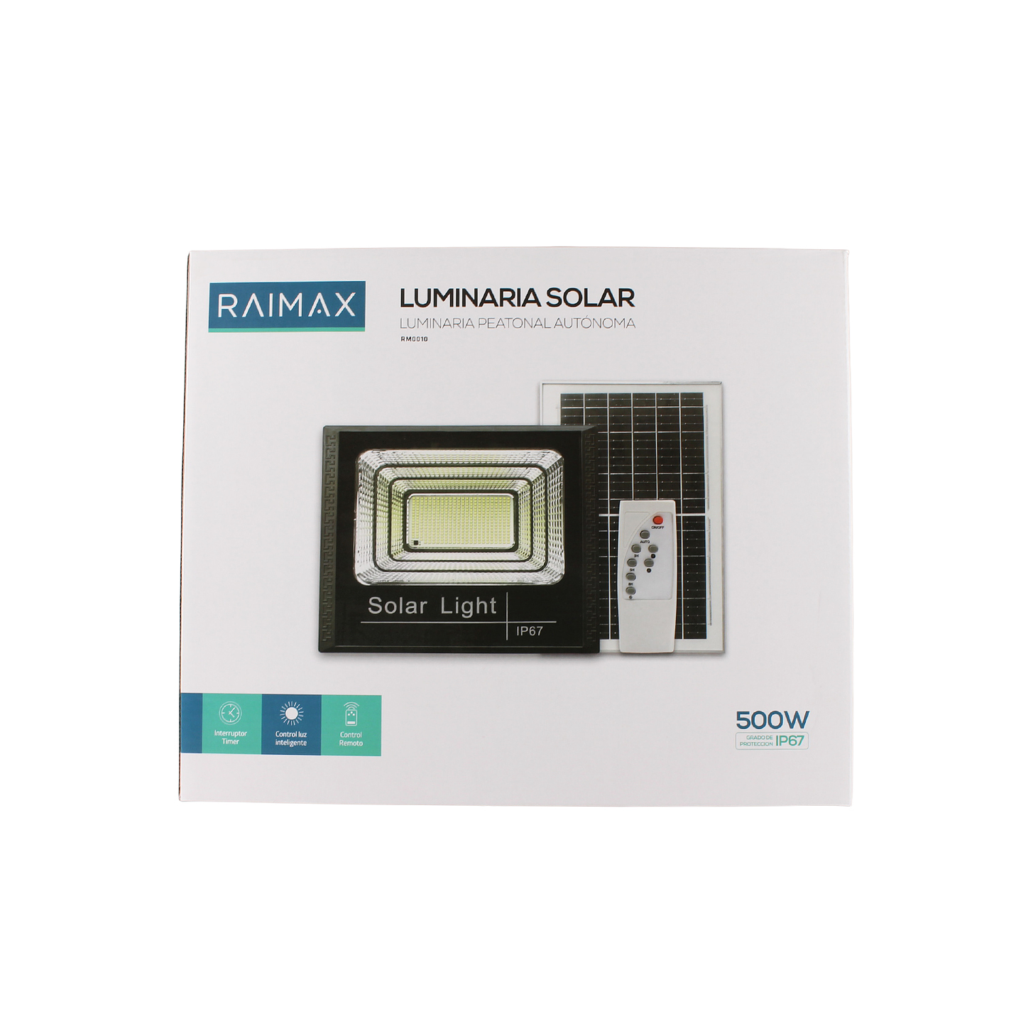 Reflector solar 500W LED IP67 Sensor y Control RM0010 Raimax 4