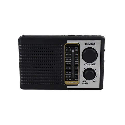 Radio Portátil solar AM FM SW 15W LED y USB TL636 Tecnolab