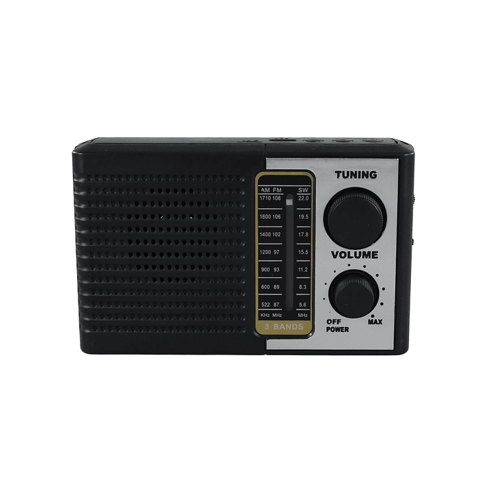 Radio Portátil solar AM FM SW 15W LED y USB TL636 Tecnolab 1