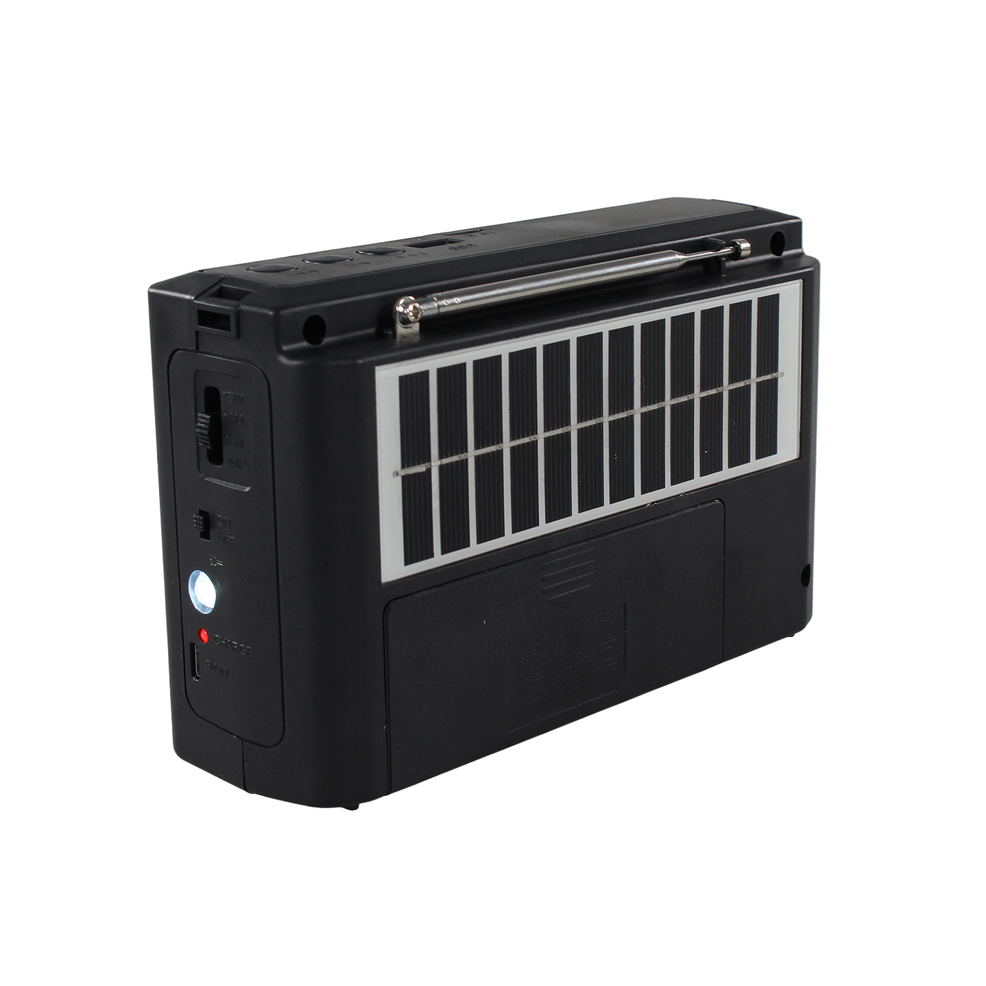 Radio Portátil solar AM FM SW 15W LED y USB TL636 Tecnolab 5