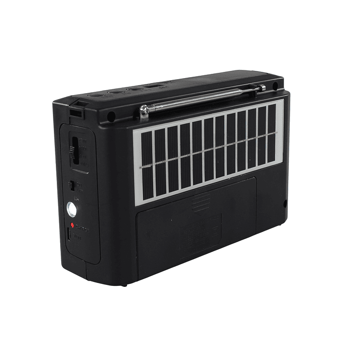 Radio Portátil solar AM FM SW 15W LED y USB TL636 Tecnolab 5