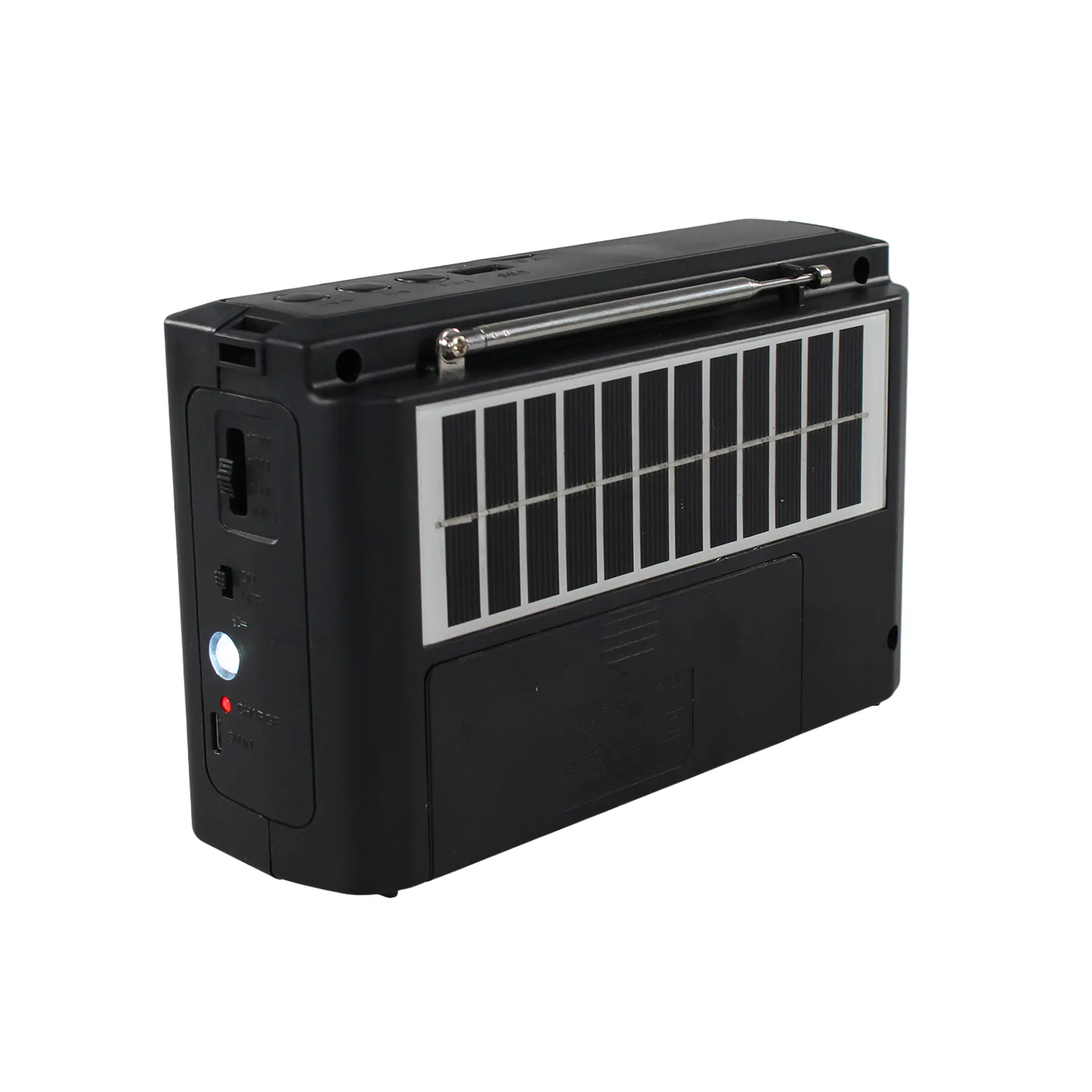 Radio Portátil solar AM FM SW 15W LED y USB TL636 Tecnolab 5