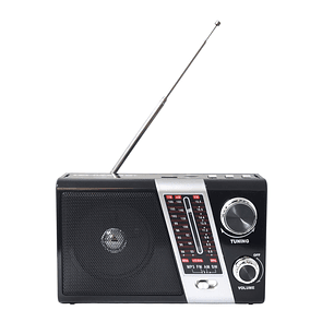 Radio Portátil AM FM SW Solar Band 3 LED USB TL635 Tecnolab