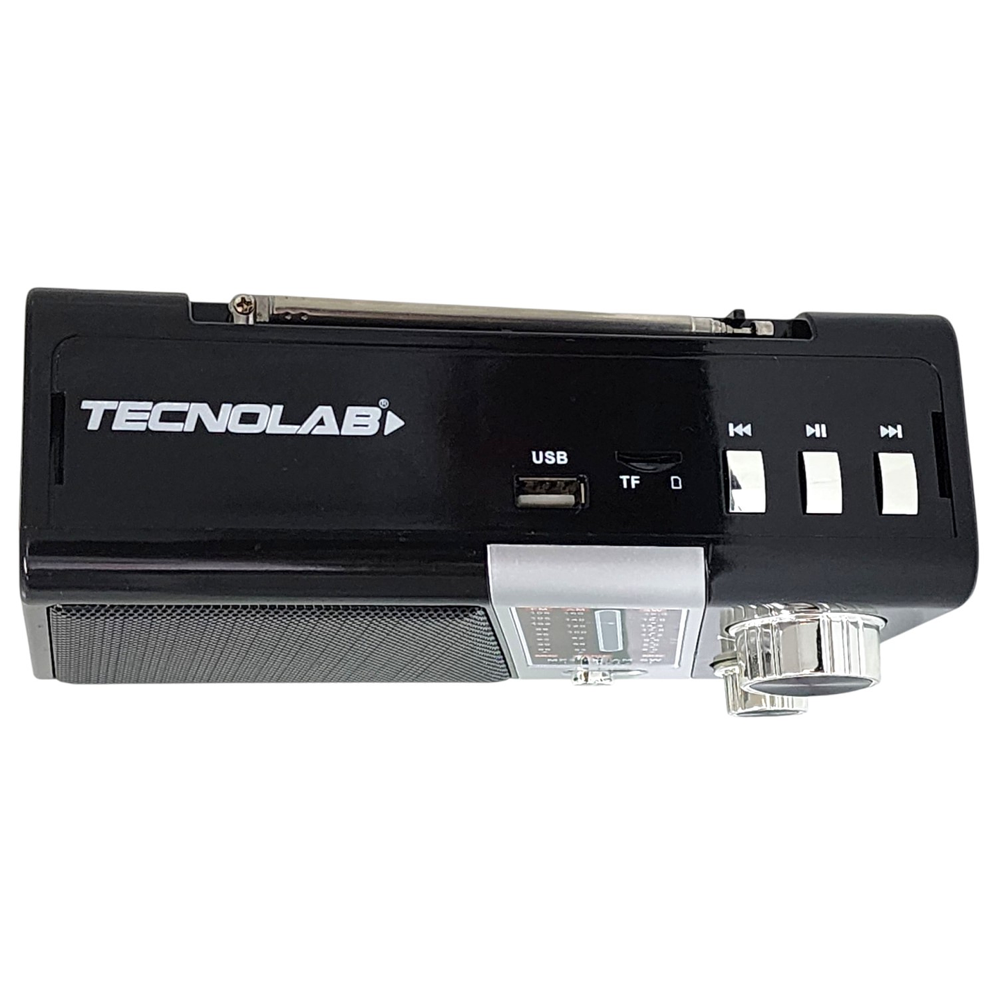 Radio Portátil AM FM SW Solar Band 3 LED USB TL635 Tecnolab 5