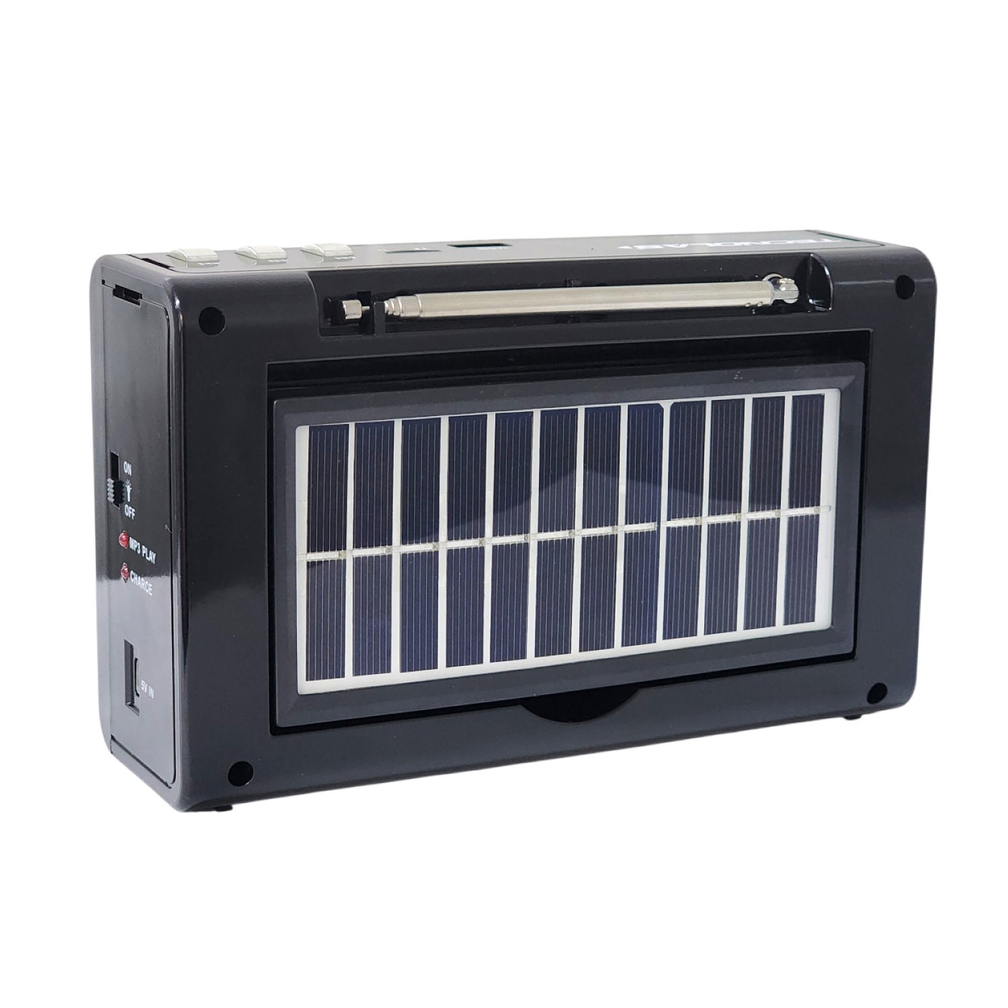 Radio Portátil AM FM SW Solar Band 3 LED USB TL635 Tecnolab 6