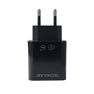 Cargador de Pared 18W QC + Cable USB a LTNG TL466BK Tecnolab