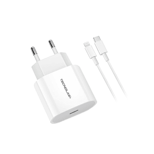 Cargador de Pared 20W + Cable USB-C a LTNG TL465 Tecnolab