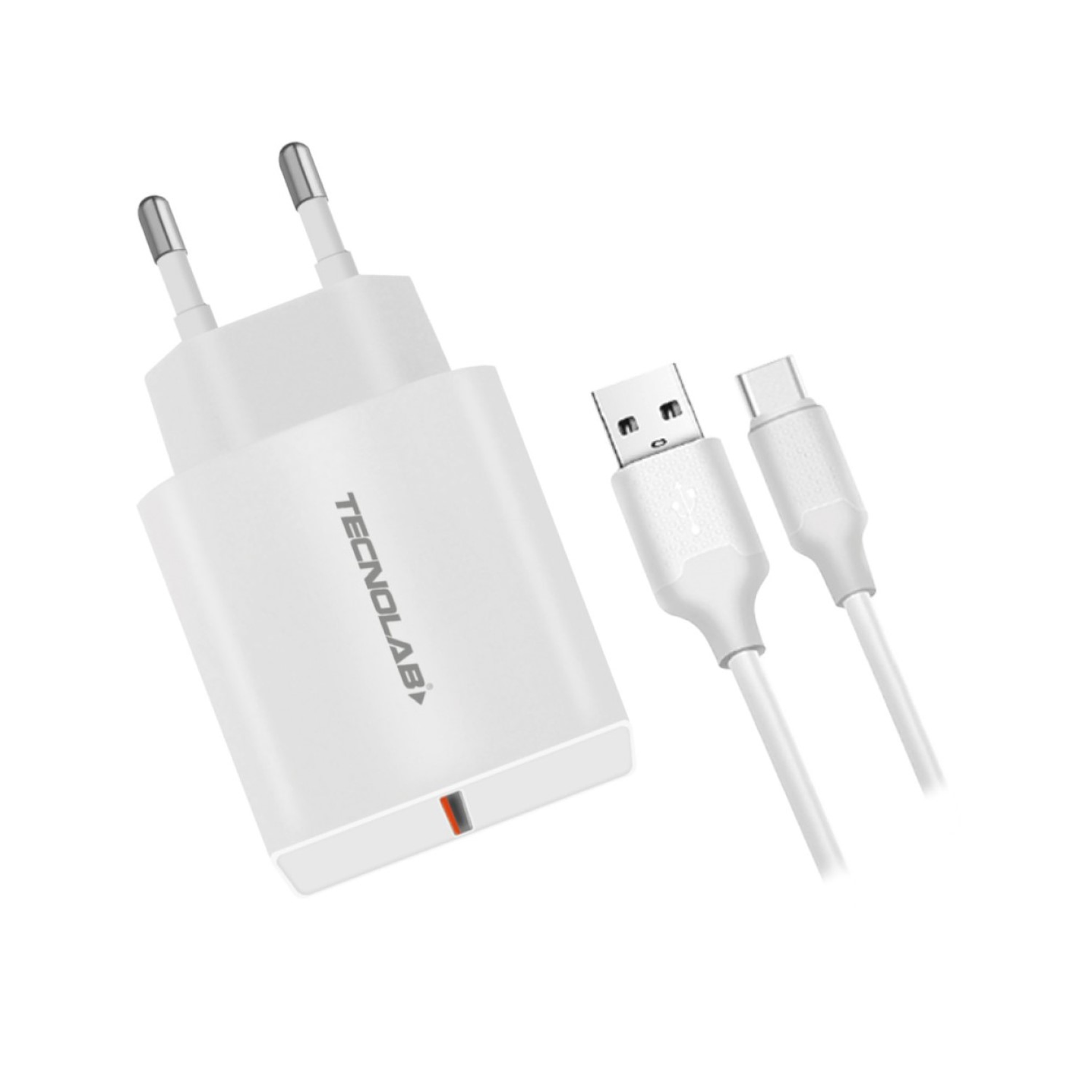 Cargador Rápido QC 3.0 + Cable USB a USB-C TL046W Tecnolab 1