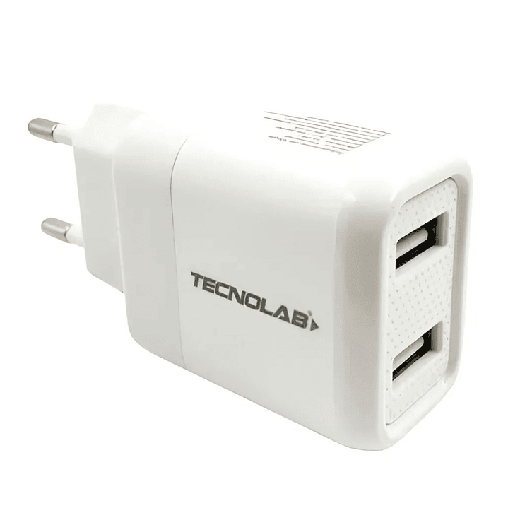 Cargador Pared 2 puertos USB + Cable USB-C TL044W Tecnolab 3