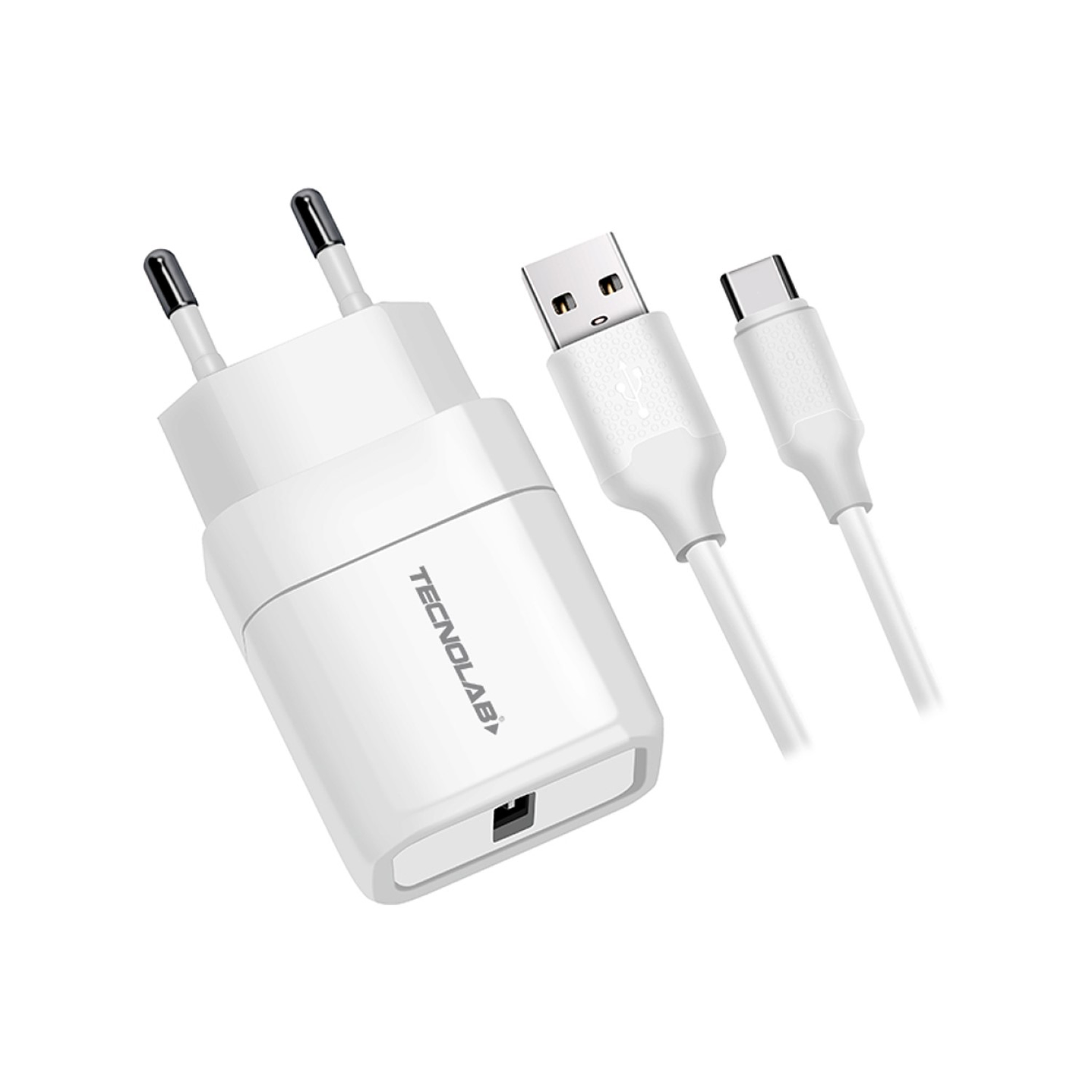 Cargador de Pared 12W + Cable USB a USB-C TL043W Tecnolab 1