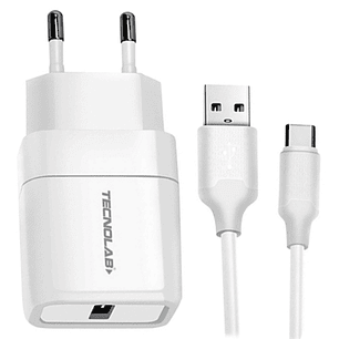Cargador de Pared 12W + Cable USB a USB-C TL043W Tecnolab