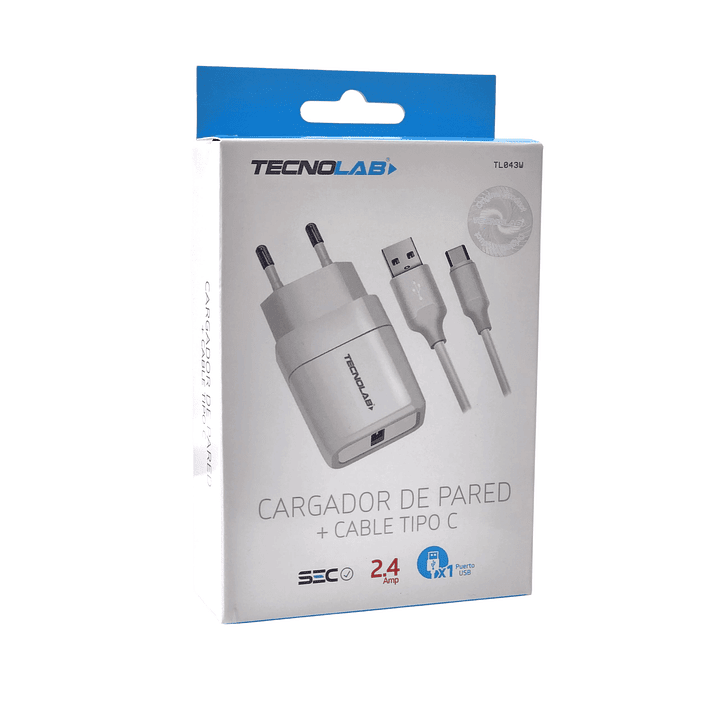Cargador de Pared 12W + Cable USB a USB-C TL043W Tecnolab 3