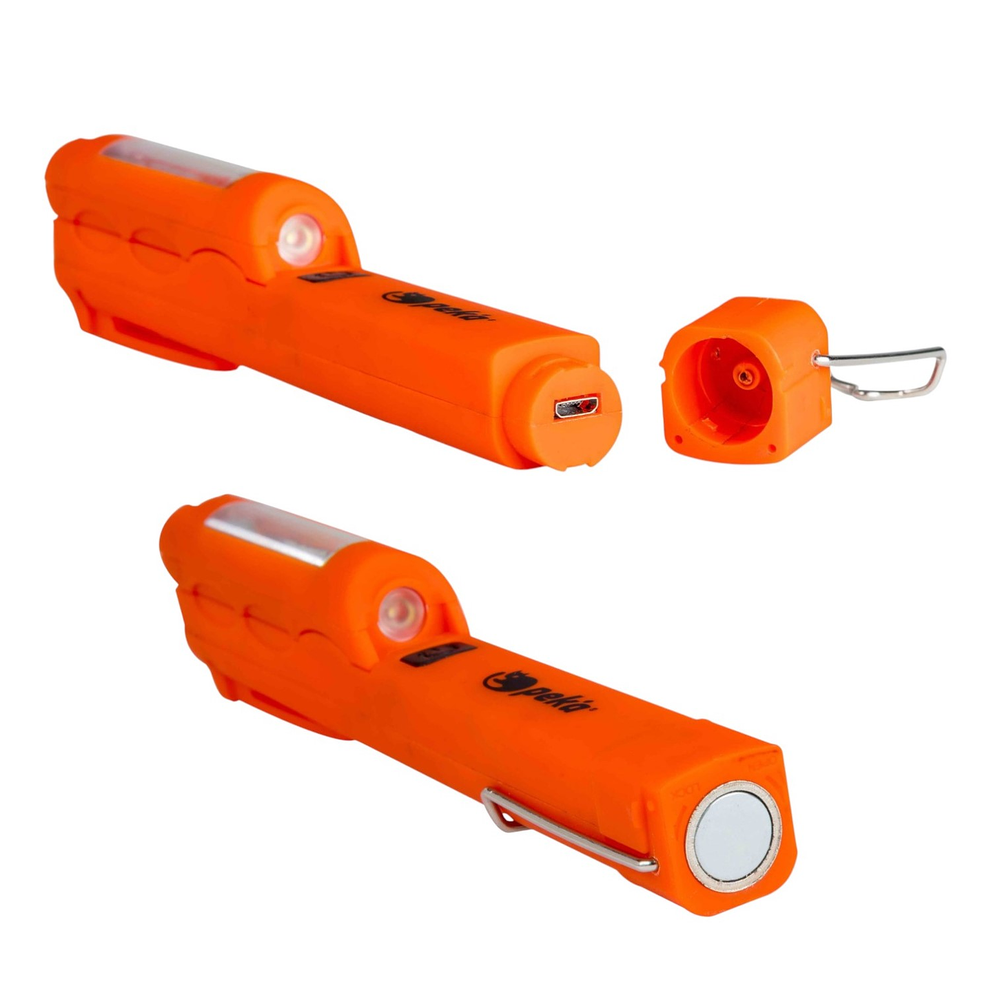 Linterna Lápiz Recargable Doble Luz Magnética W010 Peka 6