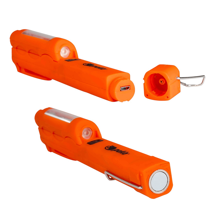 Linterna Lápiz Recargable Doble Luz Magnética W010 Peka 6