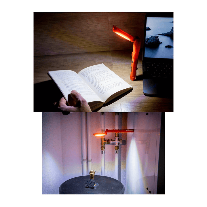 Linterna Lápiz Recargable Doble Luz Magnética W010 Peka 9