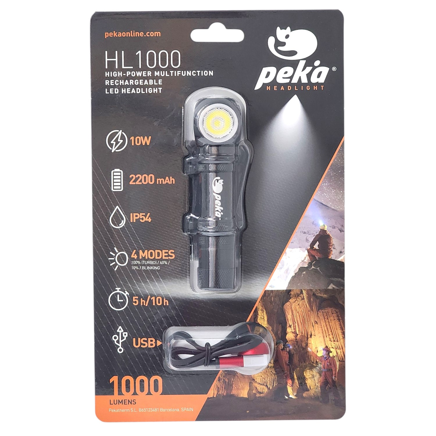 Lámpara Multifuncional LED 10W Recargable 1000lm HL1000 Peka 8