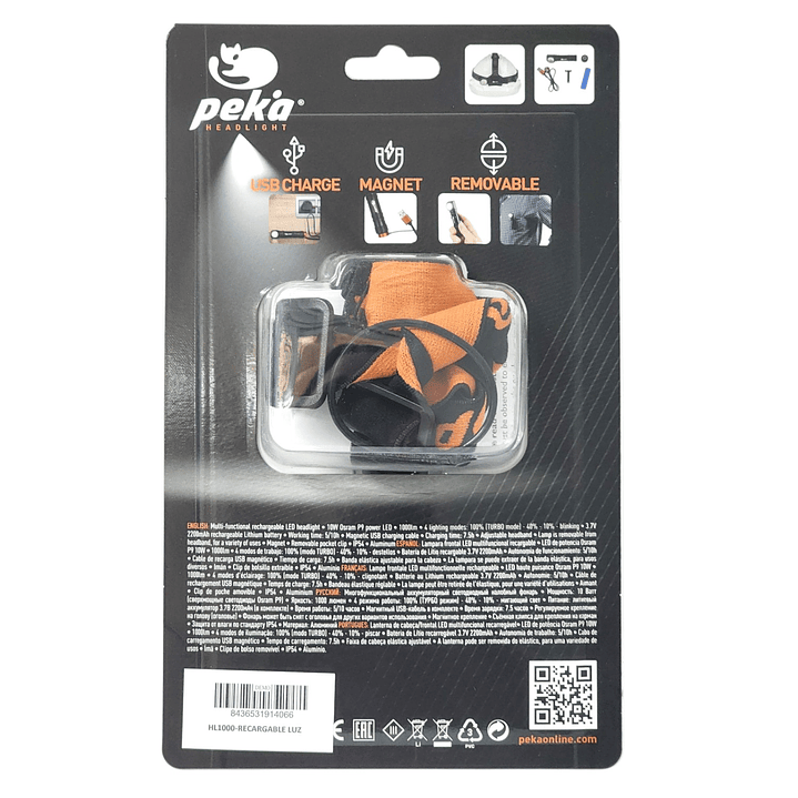 Lámpara Multifuncional LED 10W Recargable 1000lm HL1000 Peka 9