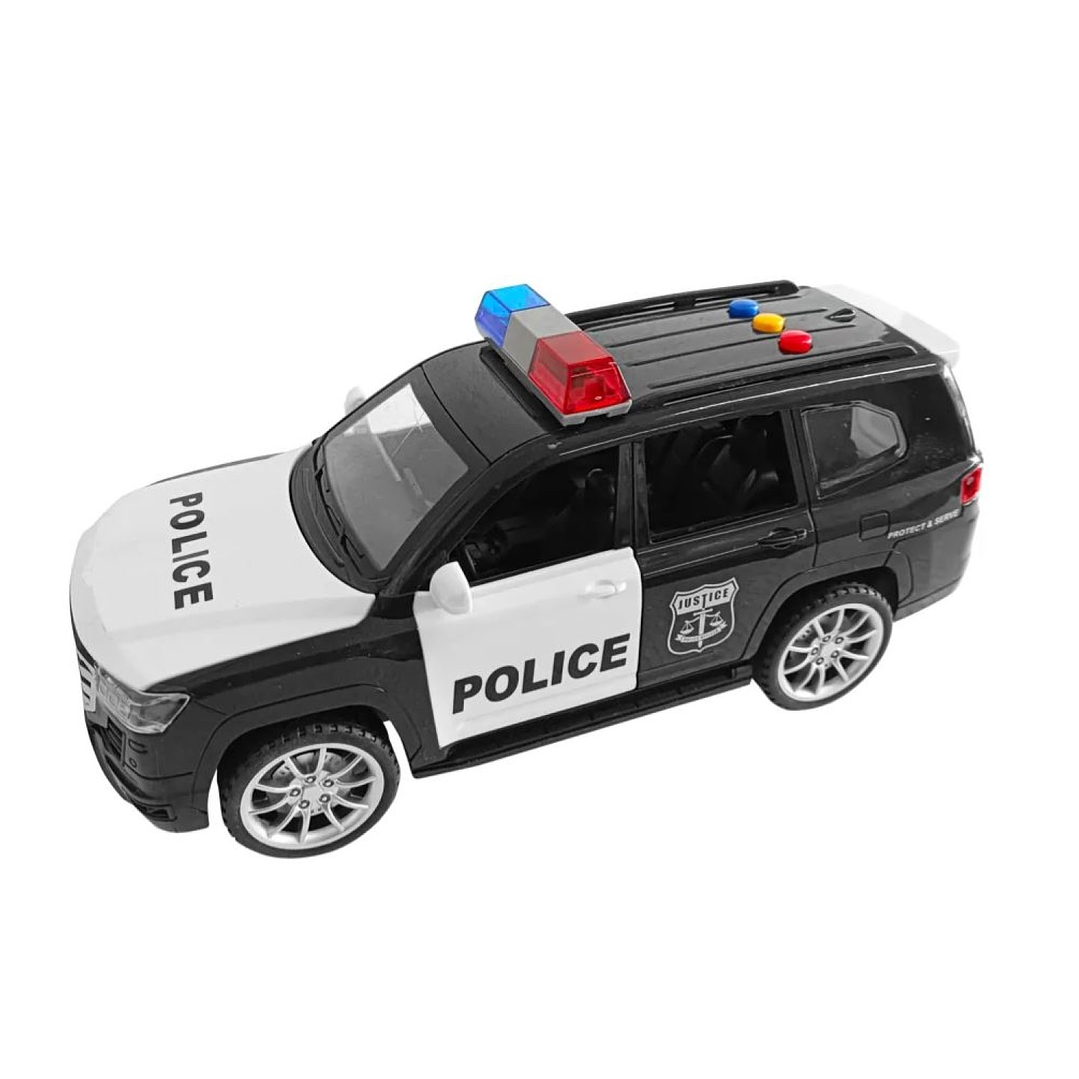 Juguete Camioneta Policía Fricción Lancha Luz Sonido DBG1667 3