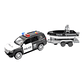 Juguete Camioneta Policía Fricción Lancha Luz Sonido DBG1667 - Miniatura 6