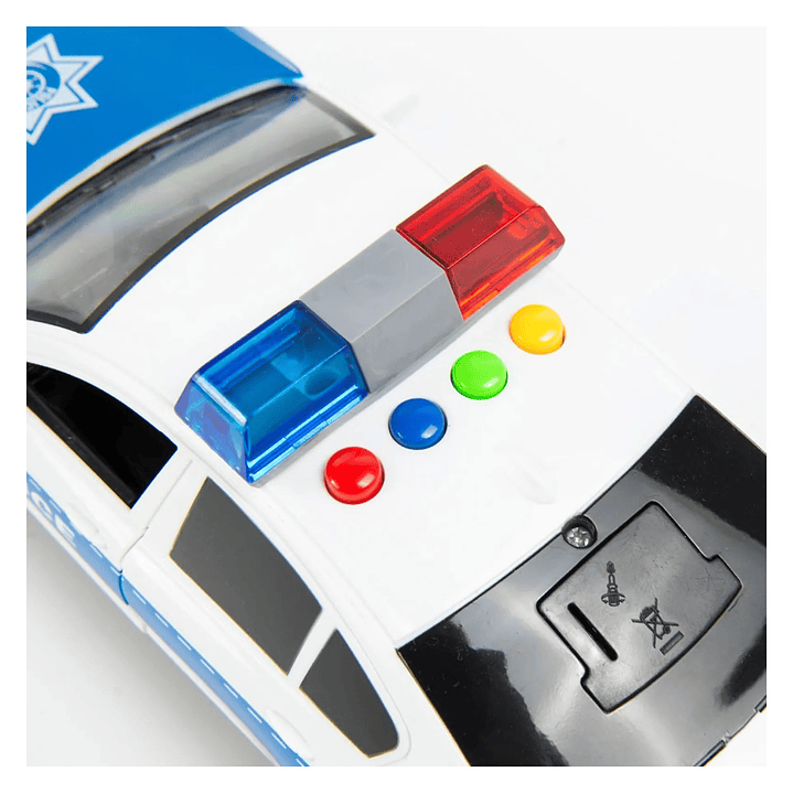 Juguete Auto Policía Con Luces Sonido Y Fricción DBG1674 3