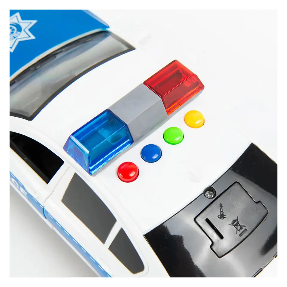 Juguete Auto Policía Con Luces Sonido Y Fricción DBG1674 3